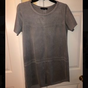 Charcoal Suede Dress